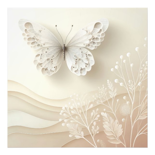 Butterfly Art Soft Palette Graphic Design Fotodruck (Vorne)