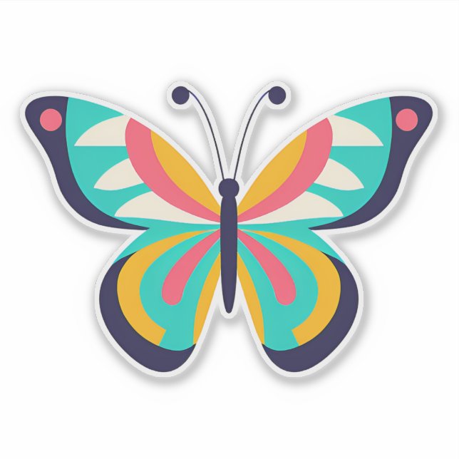 Butterfly-Aufkleber Aufkleber (Vorderseite)