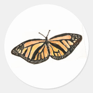 Butterfly-Aufkleber für Insekten Runder Aufkleber
