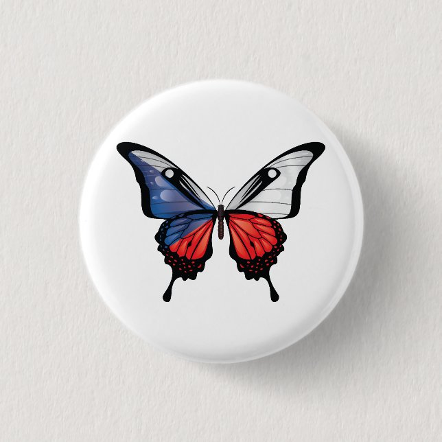 Butterfly-Aufkleber für tschechisches Frack Button (Vorderseite)