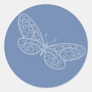 Butterfly-Aufkleber Runder Aufkleber