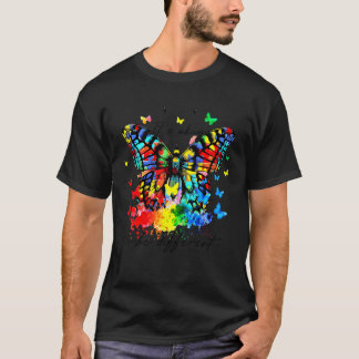 Butterfly Autism It's Okay To Be Different Autism  T-Shirt