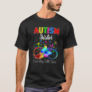 Butterfly Autismus Schwester I Liebe My Lil Sis Su T-Shirt