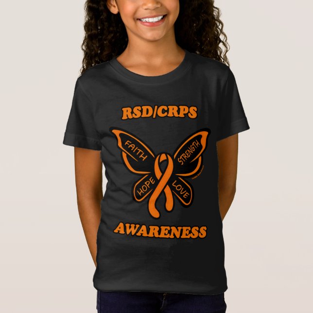 Butterfly/Awareness...RSD/CRPS T-Shirt (Vorderseite)