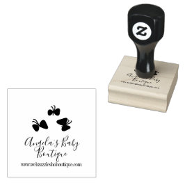 Butterfly Baby Boutique Closing Business-Logo Gummistempel