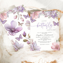 Butterfly Baby Shower  Einladung