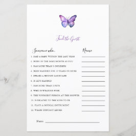 Butterfly Baby Shower Finden Sie das Game-Party