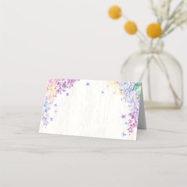 Butterfly Baby Shower Food Labels oder Platzkarten (Vorderseite)