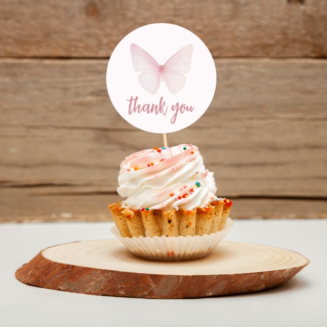 "Butterfly Baby Shower Stickers" Runder Aufkleber (Von Creator hochgeladen)