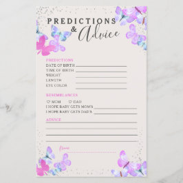 Butterfly-Babydusche Vorhersagen und Ratschläge Ka