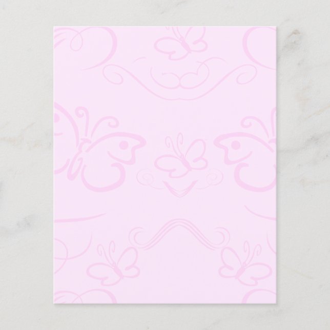 Butterfly Background Stationery Flyer (Vorne)
