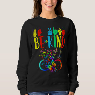 Butterfly Be Kind Autismus Sensibilisierungsmonat  Sweatshirt
