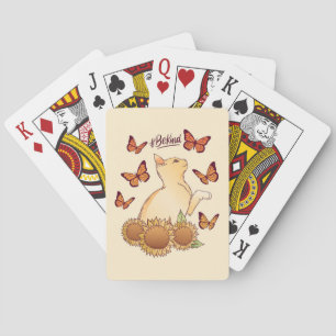 Butterfly Be Kind Sonnenblume Spielkarten