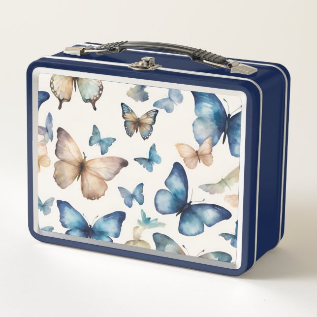 Butterfly Beauties Metall Brotdose (Vorderseite)