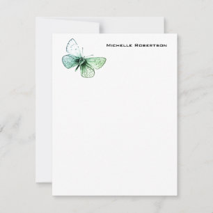 Butterfly Beruflich Minimalistisch Schlicht Mitteilungskarte