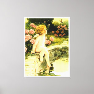 BUTTERFLY Bessie Pease Gutmann Art Leinwanddruck