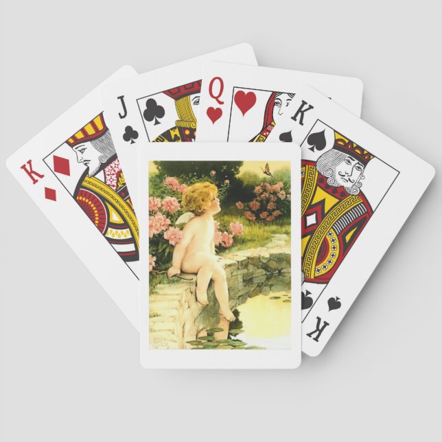 BUTTERFLY Bessie Pease Gutmann Art Spielkarten (Rückseite)