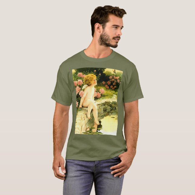 BUTTERFLY Bessie Pease Gutmann Art T-Shirt (Vorne ganz)