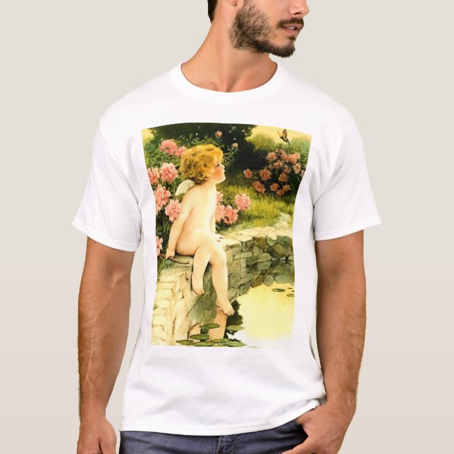 BUTTERFLY Bessie Pease Gutmann Art T-Shirt (Vorderseite)