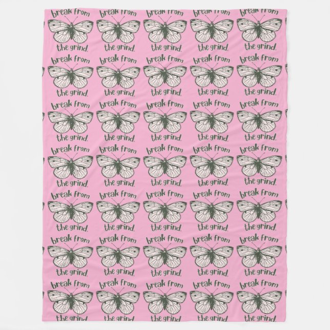 Butterfly BFTG Fleece Blanket (Vorderseite)
