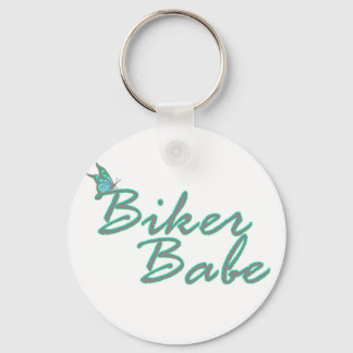 Butterfly Biker Babe Keychain Schlüsselanhänger