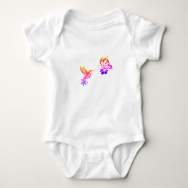 Butterfly & Bird Baby Strampler