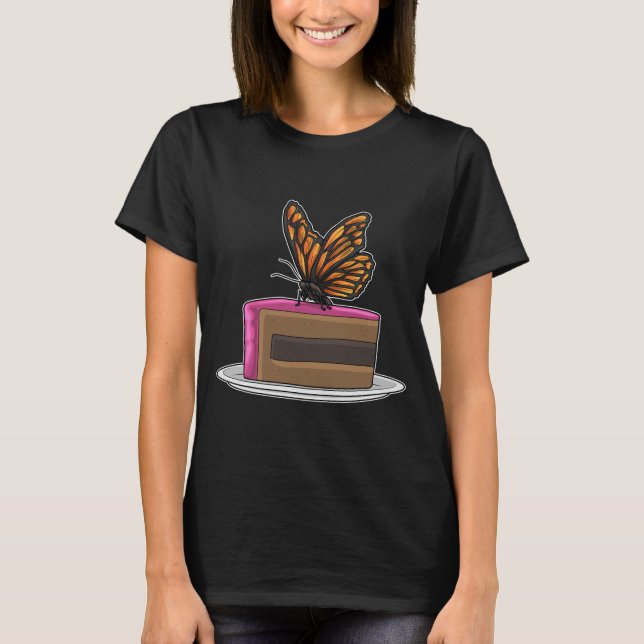Butterfly Birthday Cake T-Shirt (Vorderseite)