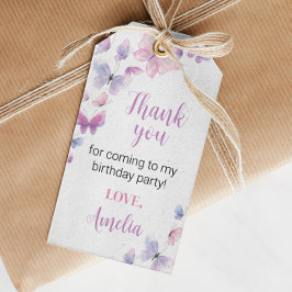 Butterfly Birthday Danke Tag Geschenkanhänger