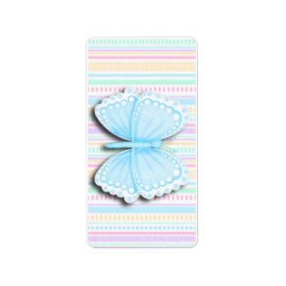 Butterfly Birthday Hershey Miniature Candy Wrapper Adressaufkleber