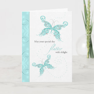 Butterfly Birthday Karte