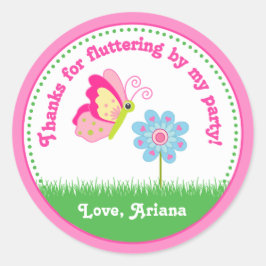 Butterfly Birthday Party Gefallen Tag Sticker