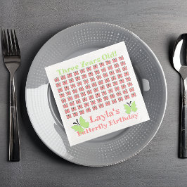 Butterfly Birthday Party Serviette