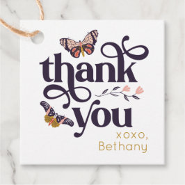 Butterfly Birthday Vielen Dank für Ihre Unterstütz Geschenkanhänger