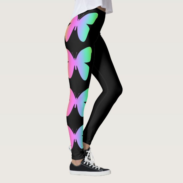 Butterfly Black Leggings (Rechts)
