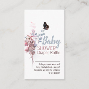 Butterfly-Blätter Elegant Baby Duwer Windeln Winde Begleitkarte