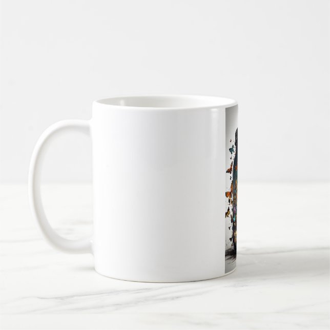Butterfly Bliss Keramik Tasse" Kaffeetasse (Links)