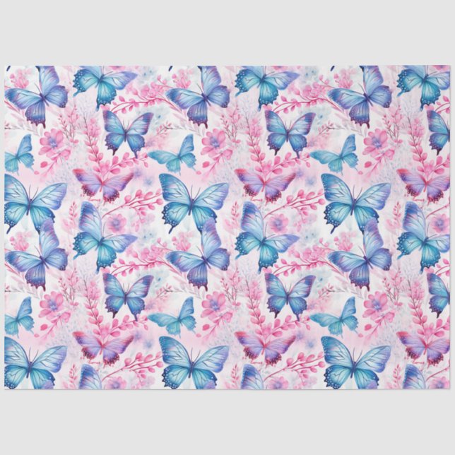 Butterfly Bliss Muster Decoupage Seidenpapier (Vorderseite)