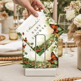 Butterfly Blossoms Baby Shower Serviette