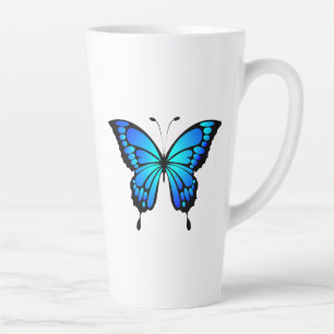 Butterfly Blue Insect Illustration-20284 T - Shirt Milchtasse