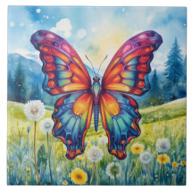 Butterfly Blue Orange Wings