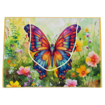 Butterfly Blue Orange Wings