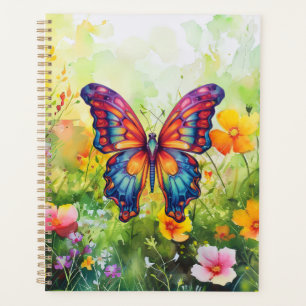 Butterfly Blue Orange Wings Planer