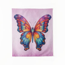 Butterfly Blue Orange Wings
