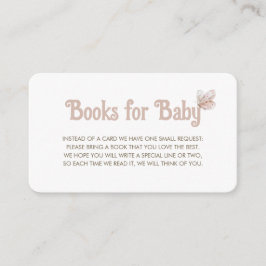 Butterfly Book Request for Baby Shower Begleitkarte
