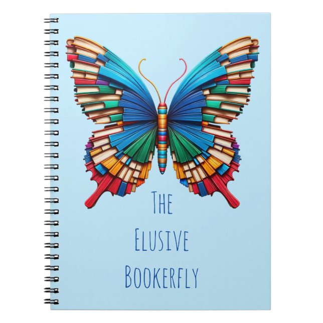 Butterfly Books Bookerfly Fun Reader Geschenk Notizblock (Vorderseite)