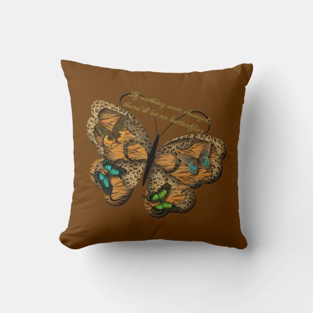 BUTTERFLY-BOTSCHAFT 2 PILLOW KISSEN (Vorderseite)