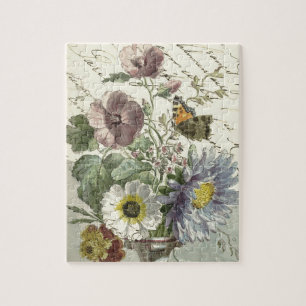 Butterfly Bouquet Französisches Drehbuch Vintages
