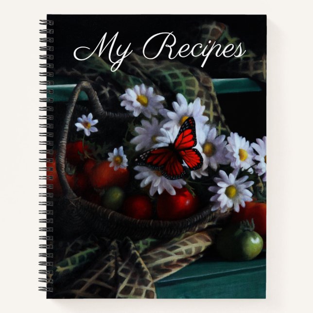 Butterfly-Bouquet Meine Rezepte Notizbuch (Vorderseite)