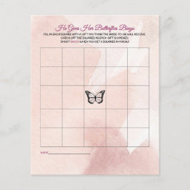 Butterfly Brautparty Bingo