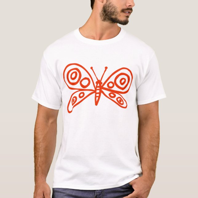 Butterfly - Brick Red T-Shirt (Vorderseite)